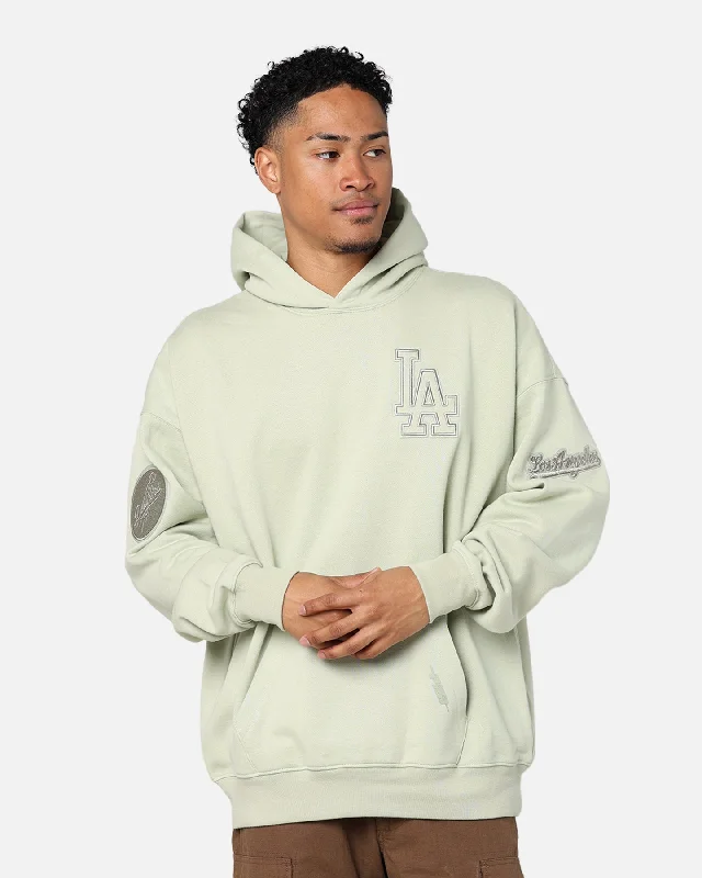 Pro Standard Los Angeles Dodgers Drop Shoulder Hoodie Moss Hoodie with Illustration Artistic Creative