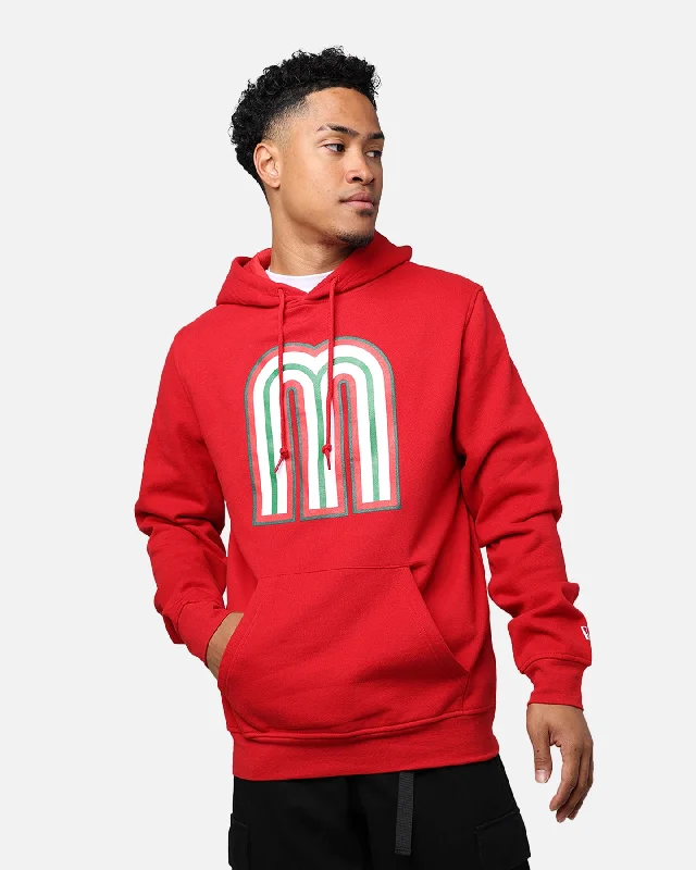 New Era Mexico National Baseball Team World Baseball Classic Hoodie Scarlet Hoodie with Slim Fit Tailored Modern