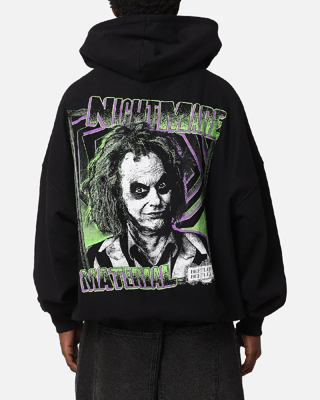 Goat Crew X Beetlejuice Beetlejuice 2 Premium Vintage Hoodie Black Hoodie with Half-Zip Sporty Casual