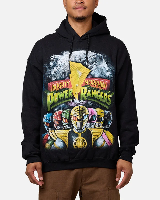 Goat Crew X Power Rangers Mighty Morphin Hoodie Black Hoodie with Emblem Brand Identity