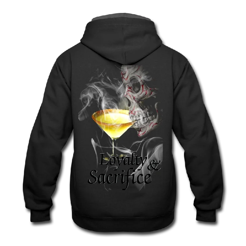 Loyalty & Sacrifice Hoodie Hoodie with Slit Hem Functional Movement