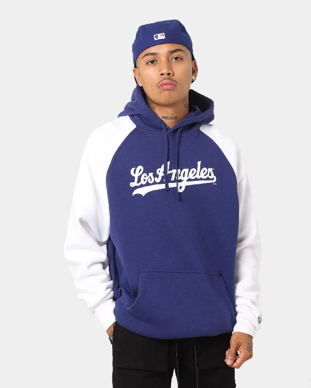 New Era Los Angeles Dodgers Raglan Hoodie Royal Hoodie Crop Top Short Trendy