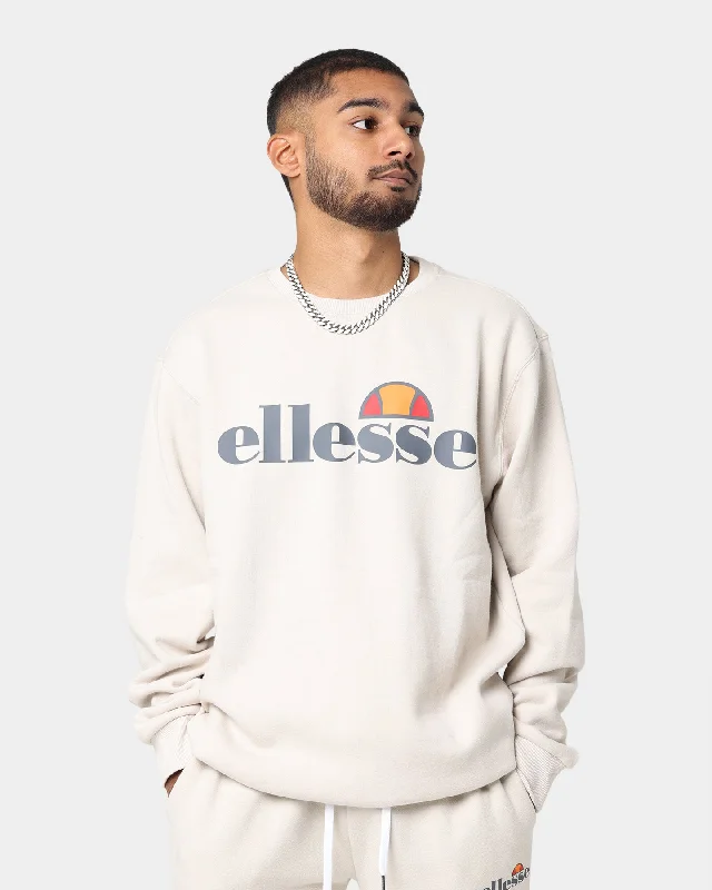 Ellesse SL Succiso Sweatshirt Beige Hoodie with Oversized Fit Loose Comfortable