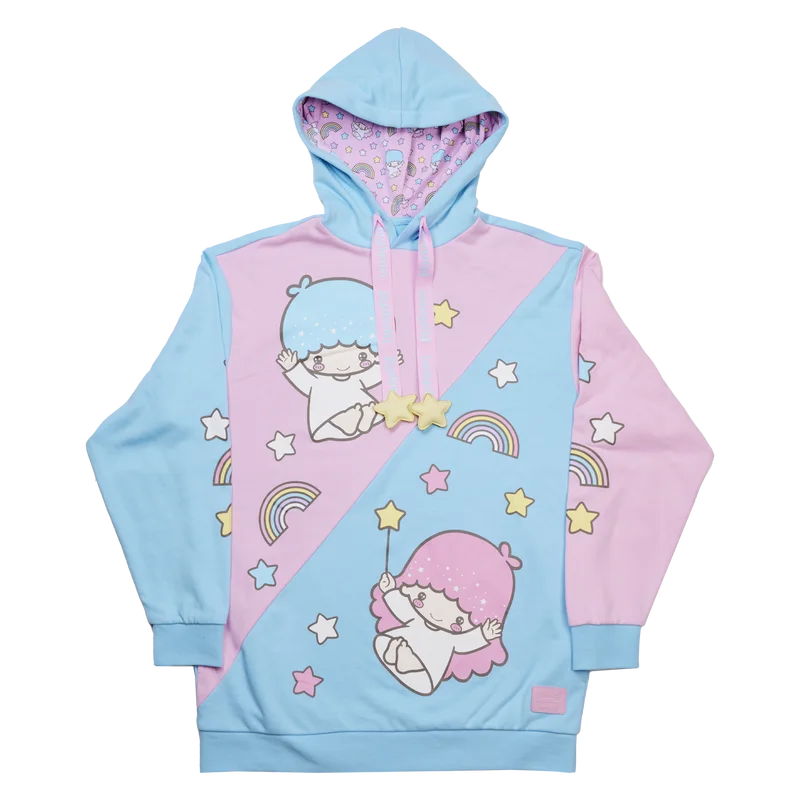 Loungefly Sanrio Little Twin Stars Carnival Unisex Hoodie Hoodie with Cropped Fit Short Trendy