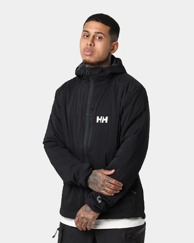 Helly Hansen Odin Stretch Light Insulation Hoodie 990 Black Hoodie with Elastic Cuffs Stretchable Comfortable