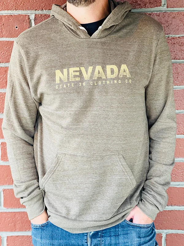 Fleece Hoodie - Nevada Trees Hoodie with Logo Branding Identity