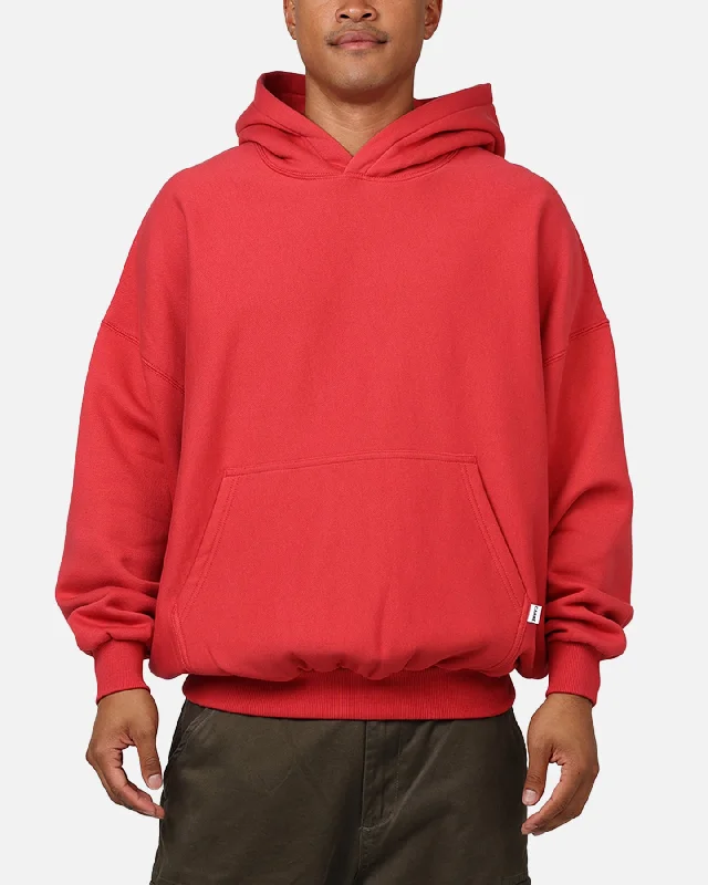 Carre Arch Oversized Hoodie Red Hooded Sweatshirt Casual Wear Street Style