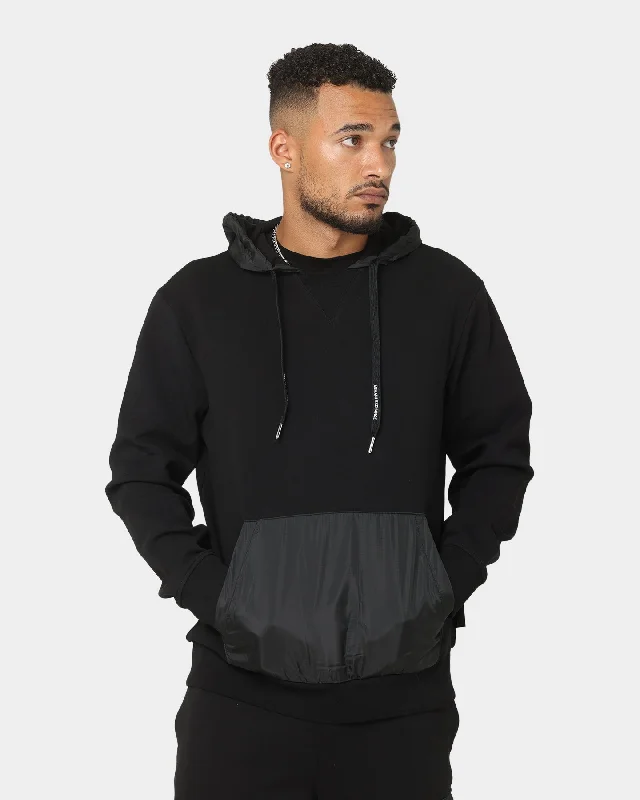 Armani Exchange Felpa Hoodie Black Hoodie with Print Artistic Unique