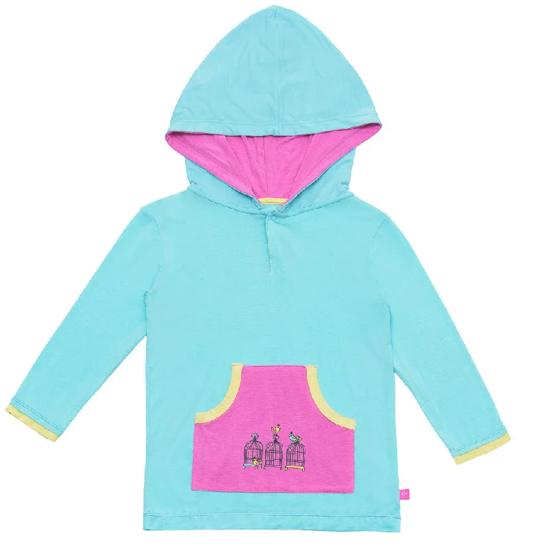 Bamboo hoodie- Lucy's Birdcage Hoodie with Reflective Safety Nightwear