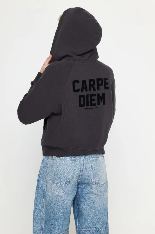 Noir Diem Everyday Zip Hoodie Hoodie with Drawcord Adjustable Secure