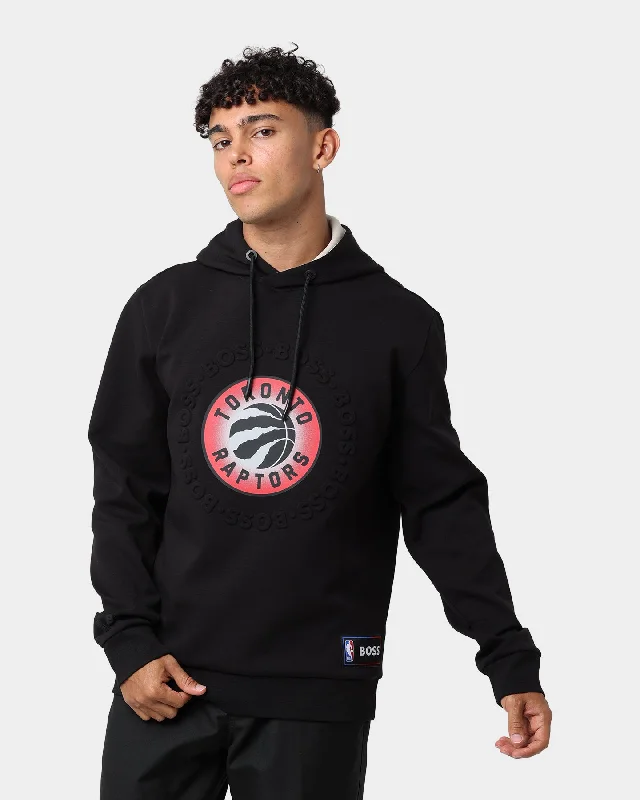 Hugo Boss Hugo Boss X NBA Basic Toronto Raptors Hoodie Light Beige Hoodie with Slit Hem Functional Movement