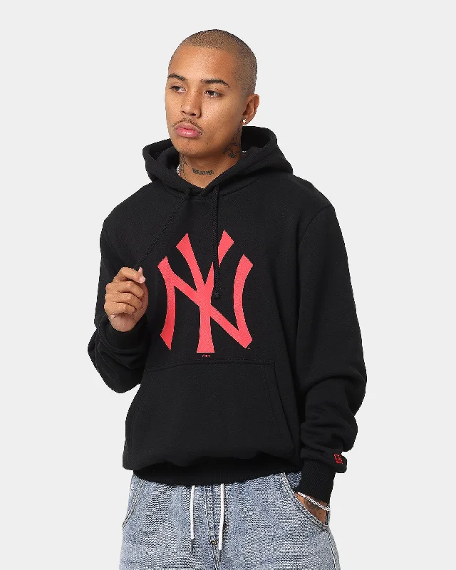 New Era New York Yankees Hoodie Black/Red Hoodie with Pocket Utility Practical