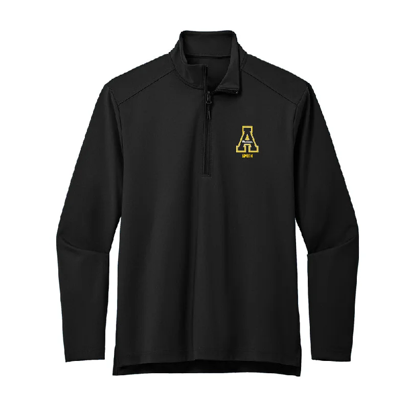 App State - NCAA Women's Track & Field : Taylor Smith - Premium Quarter Zip Jacket Striped Jacket Polka Dot Jacket Floral Jacket