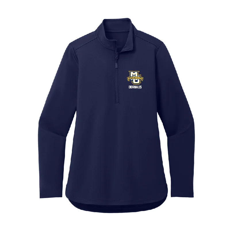 Marquette - NCAA Women's Track & Field : Jaiden Dornaus - Women's Premium Quarter Zip Jacket Satin Jacket Silk Jacket Chiffon Jacket