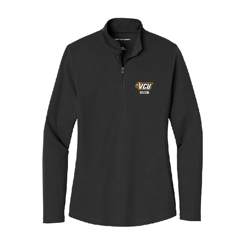 VCU - NCAA Women's Track & Field : Asia Kelson - Women's Lightweight Quarter Zip Jacket Print Jacket Jacquard Jacket Embroidered Jacket