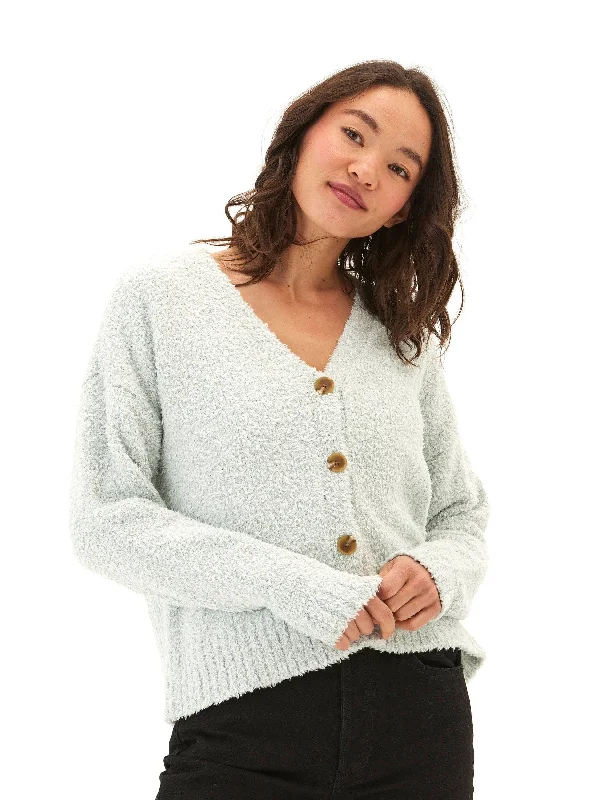 Noelani Boucle Cardigan Chenille Brocade Lace