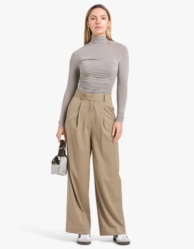 Marina Trouser - Beige Trousers Exclusive Limited