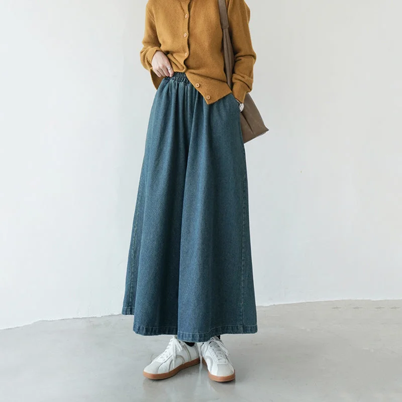 Loose A Line Wide Leg Pants Elegant Trouser Pants