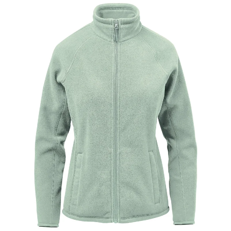 Stormtech Women's Ice Blue Montauk Fleece Jacket Cardigan Sweater Pullover