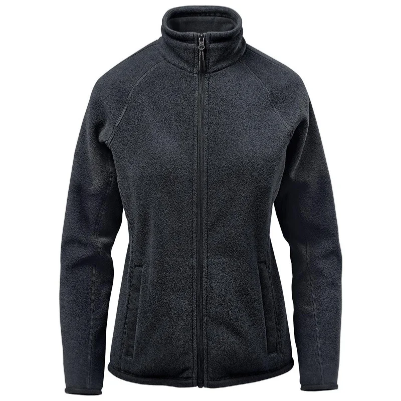 Stormtech Women's Black Montauk Fleece Jacket Zippered Jacket Buttoned Jacket Snapped Jacket