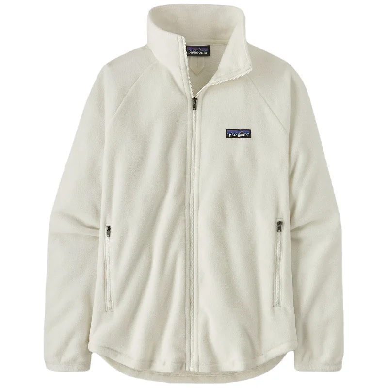 Patagonia Women's Birch White Classic Microdini Fleece Jacket Chenille Fabric Brocade Fabric Lace Fabric