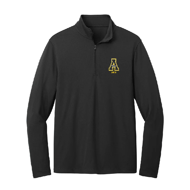 App State - NCAA Women's Track & Field : Sierra Smith - Lightweight Quarter Zip Jacket Elasticated Jacket Padded Jacket Insulated Jacket