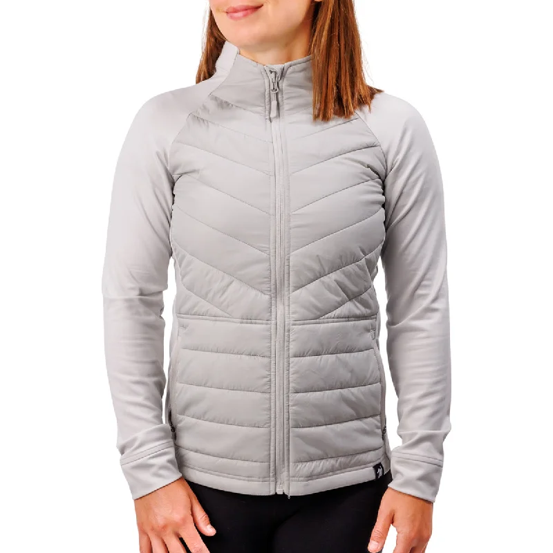 Waggle Women's Cool Grey Range Puffer Jacket Chenille Jacket Brocade Jacket Lace Jacket