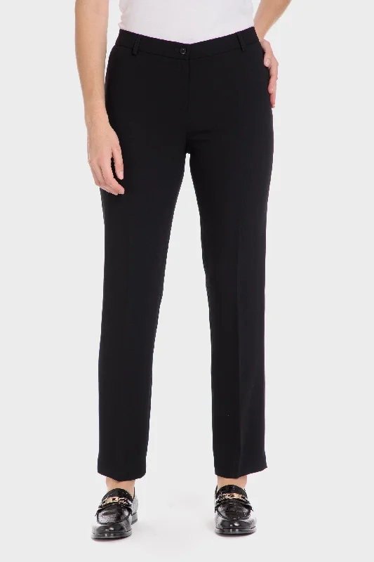 Crepe trousers with elastic Trousers sophisticated sleek