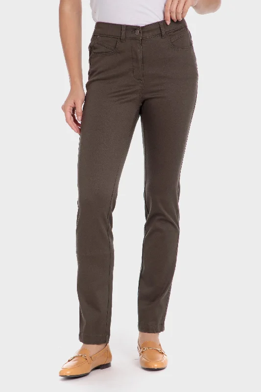 COTTON TROUSERS WITH ELASTIC Trousers luxurious premium