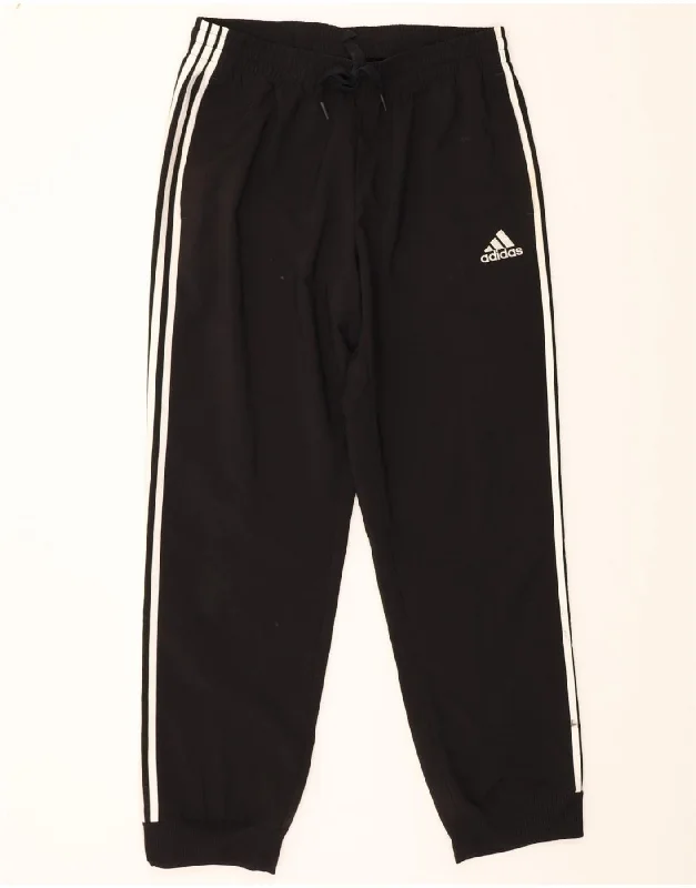 ADIDAS Womens Tracksuit Trousers Joggers UK 14 Large  Black Trousers Cargo Utility