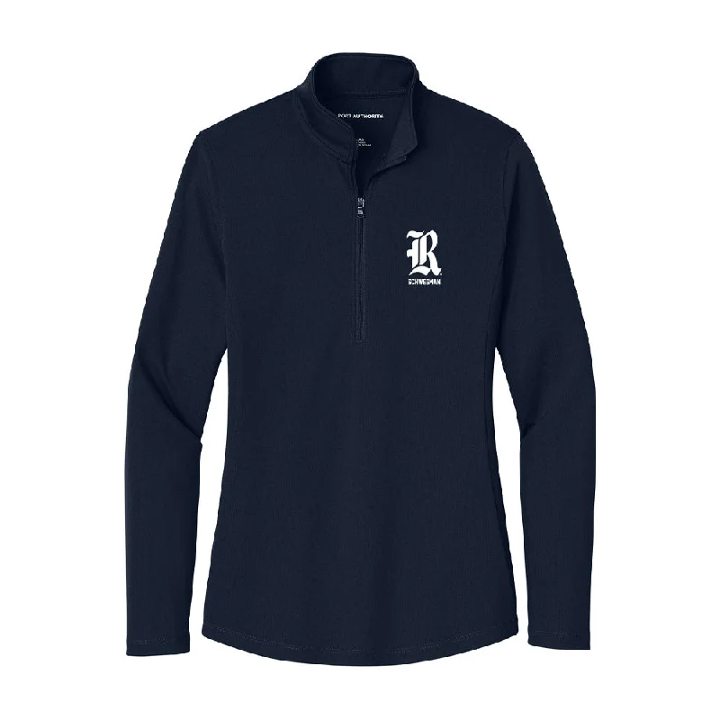 Rice - NCAA Women's Track & Field : Elena Schwegman - Women's Lightweight Quarter Zip Jacket Cardigan Sweater Pullover