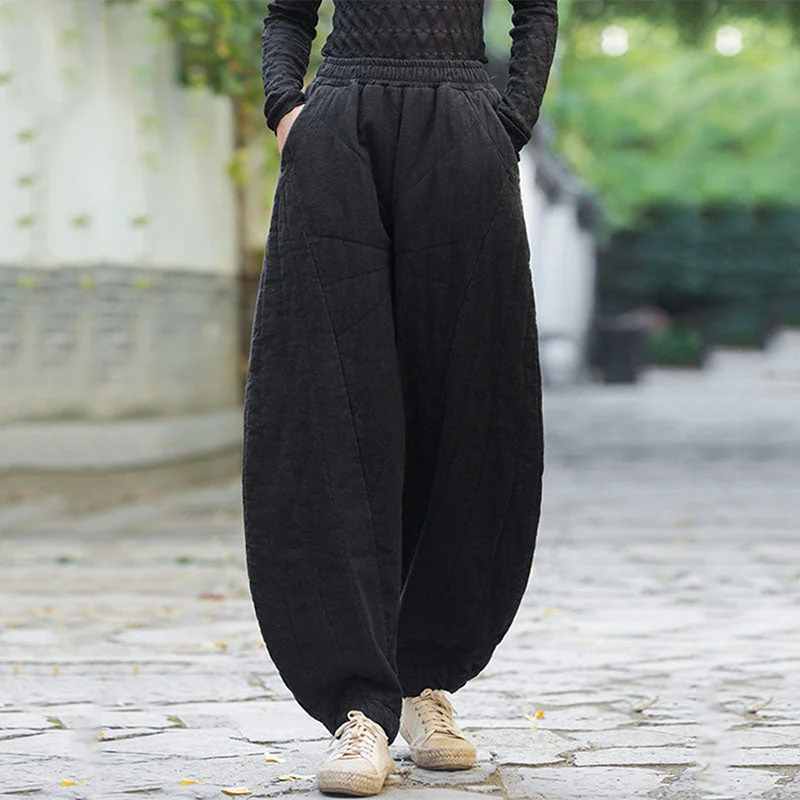 Casual Loose Large Size Lantern Ninth Pants Classic Cropped Pants