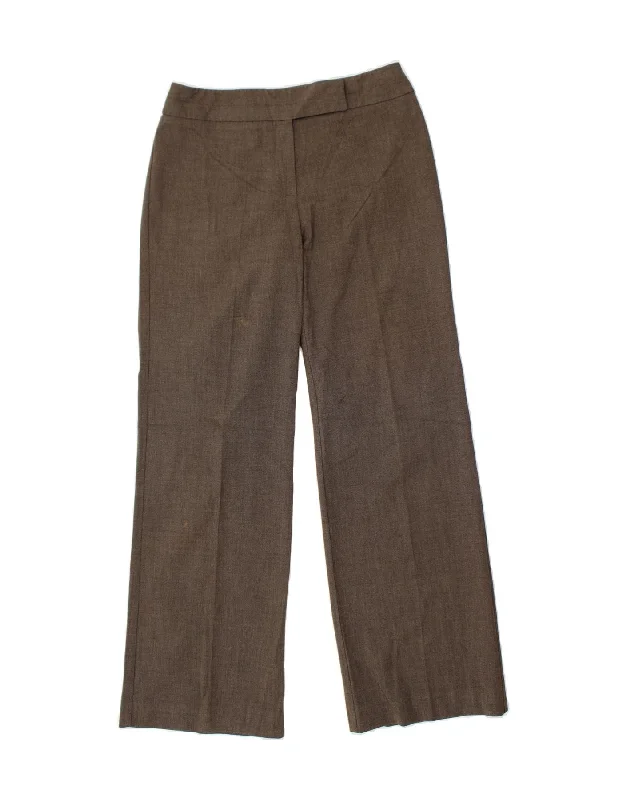 OASIS Womens Straight Casual Trousers UK 10 Small W27 L30  Brown Polyester Trousers luxurious premium