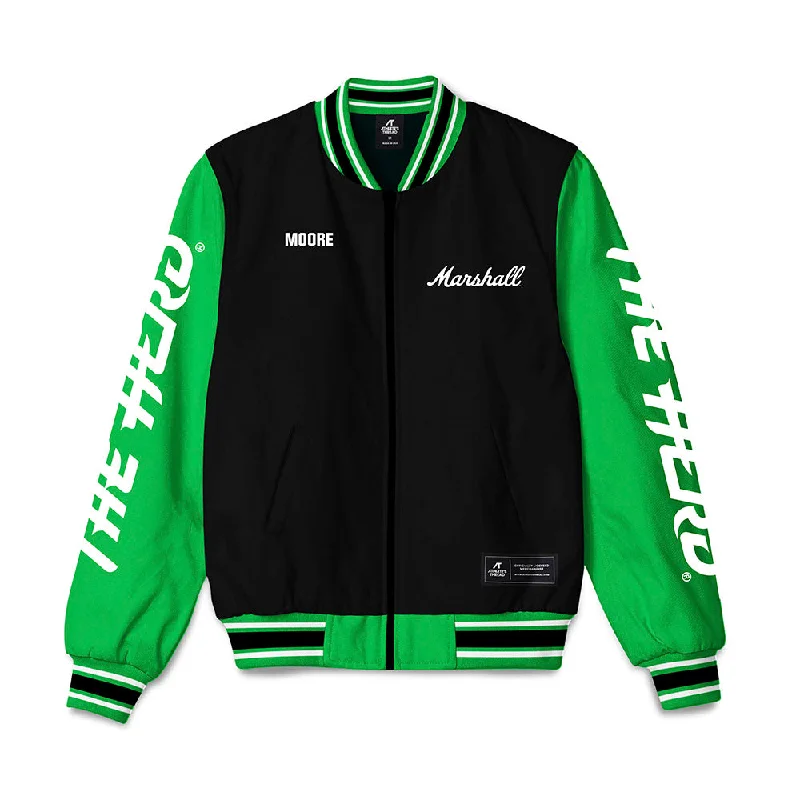 Marshall - NCAA Women's Track & Field : markayla moore - Bomber Jacket Zip Front Button Front Snap Front