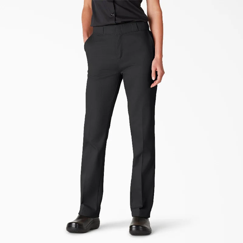 Women's FLEX Original Fit Work Pants - Black Comfortable Fleece Pants