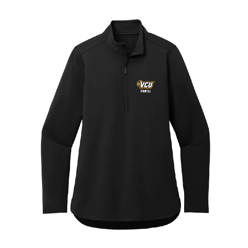 VCU - NCAA Women's Track & Field : Asia Powell - Women's Premium Quarter Zip Jacket Insulated Jacket Fitted Jacket Loose Jacket