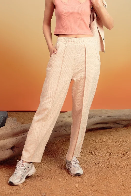 Knitted Textured Trousers Trousers Brand Named