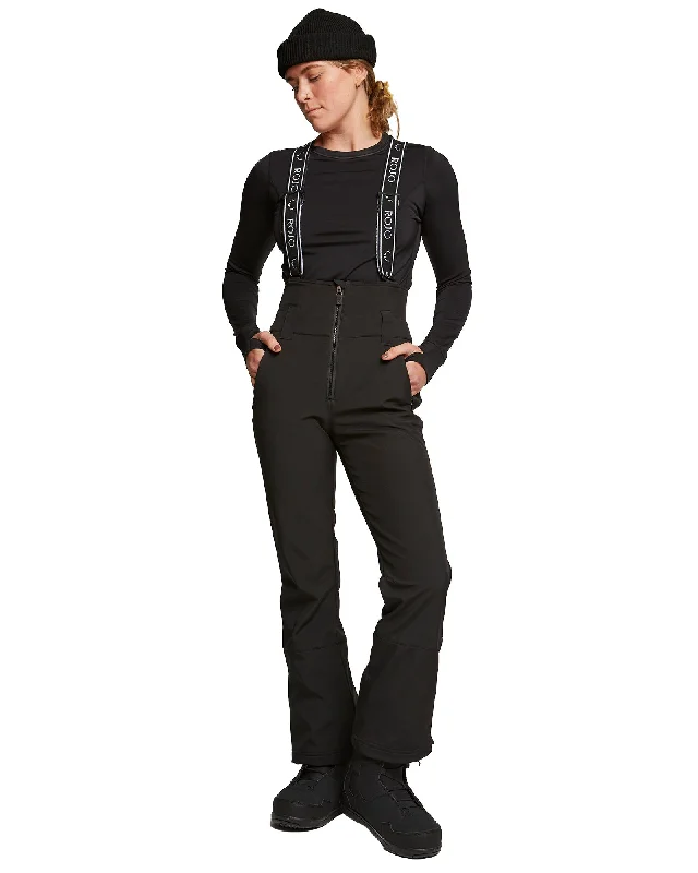 SOFTSHELL HIGH RISE PANT - TRUE BLACK Cozy Maternity Pants