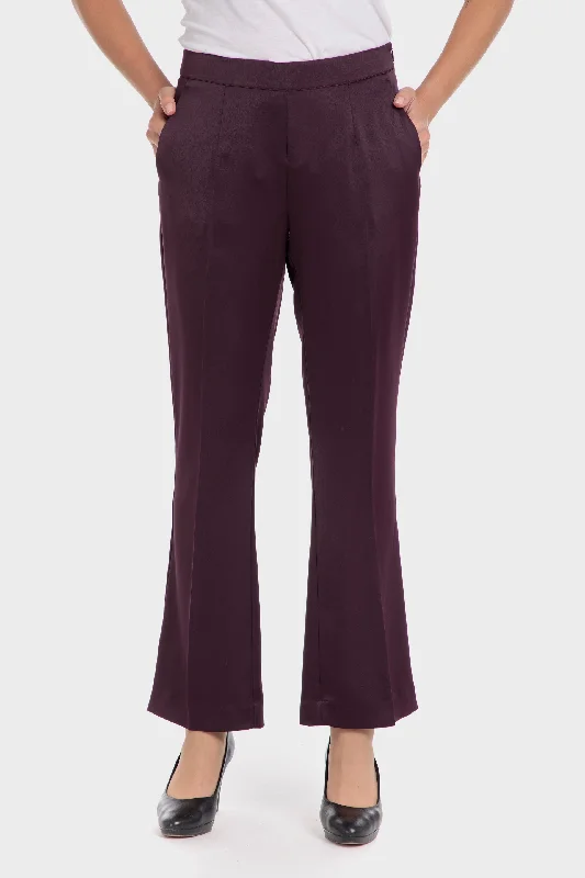 Purple trousers Trousers sophisticated sleek