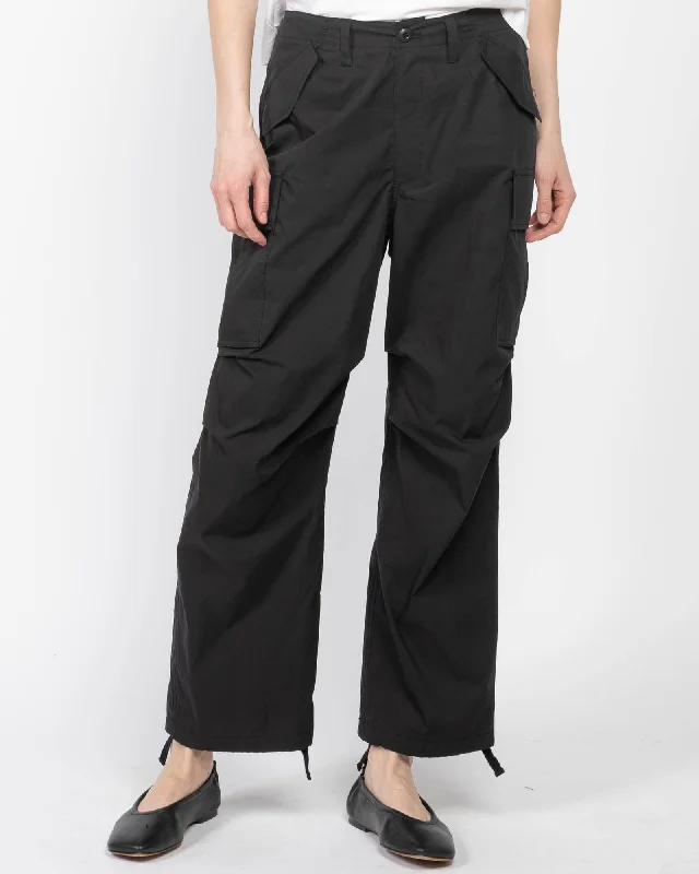 Typewriter Cargo Pants Elegant High-Waist Pants