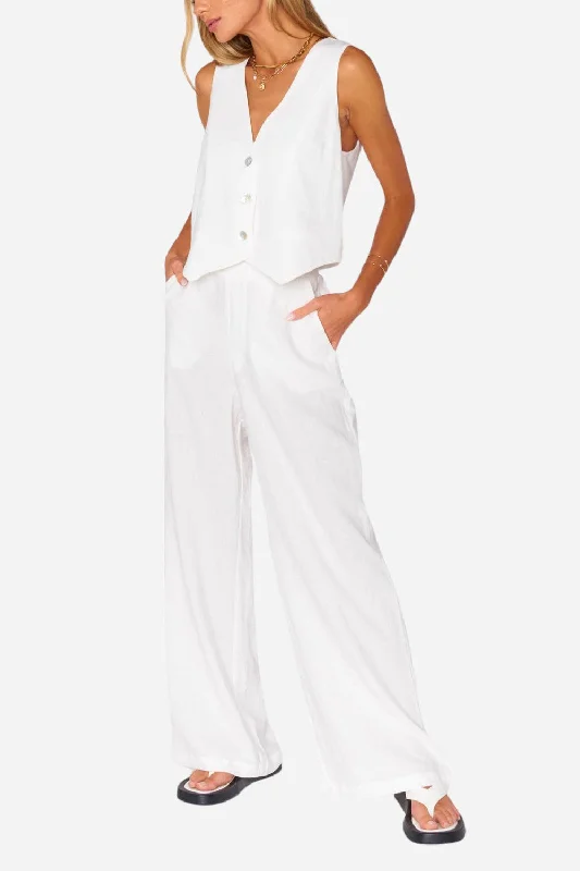 Show Me Your Mumu Vince Pants in White Formal Slim Pants