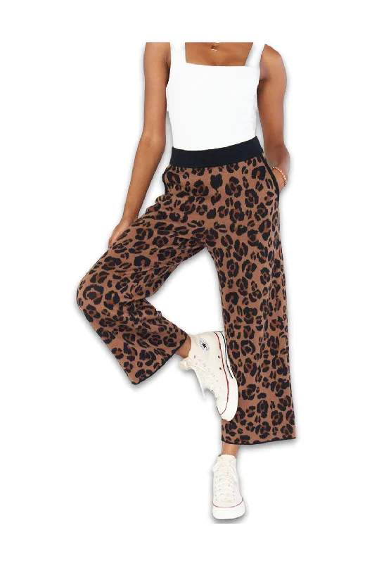 Show Me Your MuMu Samson Lounge Pants In Leopard Warm Wool Trousers