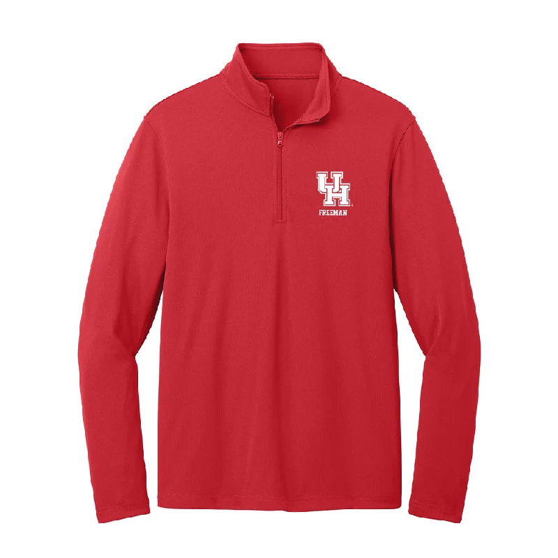 Houston - NCAA Women's Track & Field : Sydney Freeman - Lightweight Quarter Zip Jacket Anorak Shell Jacket Lightweight Jacket