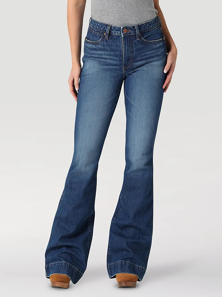 THE WRANGLER RETRO PREMIUM JEAN: WOMEN'S HIGH RISE TROUSER IN ELIZABETH Trousers Corduroy Warm