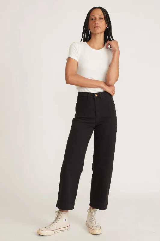 Marine Layer Bridget Slim Wide Leg Crop Pants Comfortable Cargo Pants