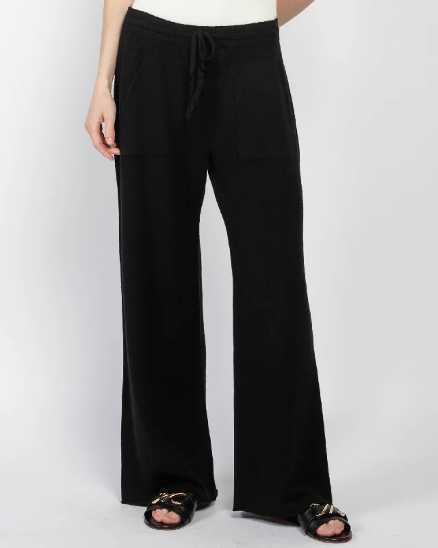 Straight Knit Wide Pants High-Waist Yoga Pants