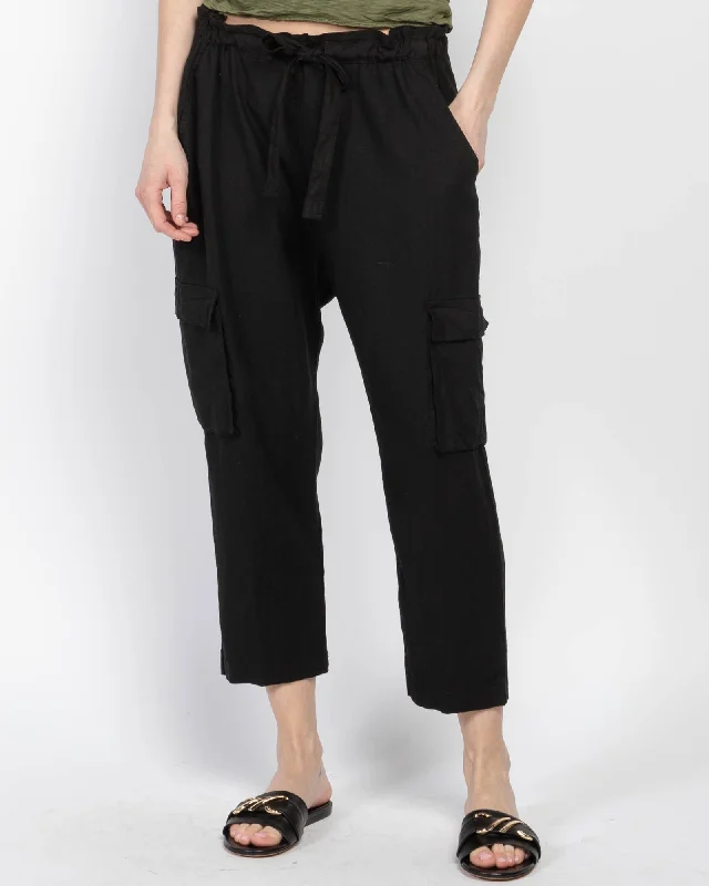 Paperbag Cargo Pants Comfortable Wide-Leg Pants