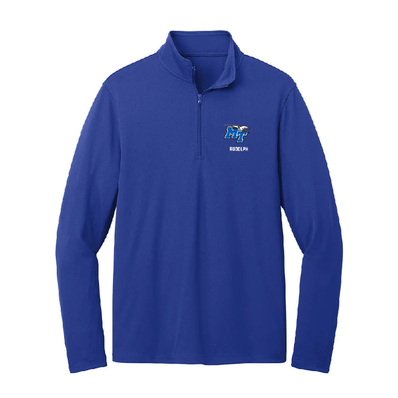 MTSU - NCAA Women's Track & Field : Laila Rudolph - Lightweight Quarter Zip Jacket Hoodie Zip-Up Jacket Button-Up Jacket