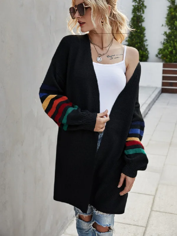 Wjczt Autumn Winter New Cardigan Sweater Women's Loose Long Sleeve Long Coat Fashion Streetwear Women's Dress Knitted Cardigan Tops Cashmere Blend Cotton Blend Poly Blend