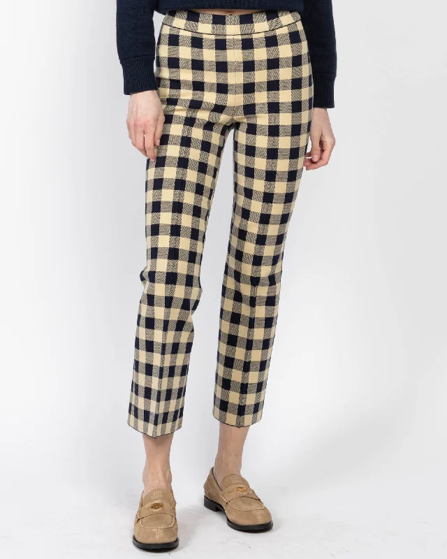 Gingham Kick Pants Cozy Knit Pants